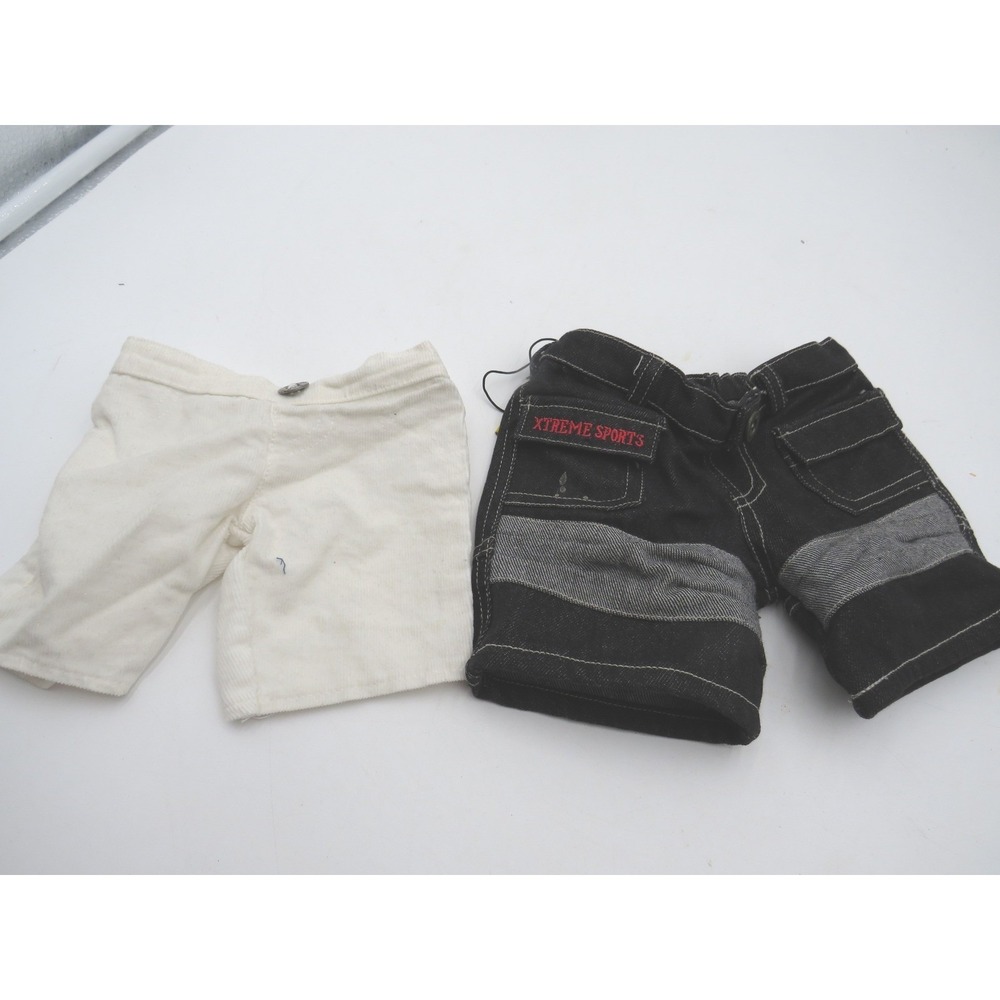 Build A Bear Workshop Plush Doll Clothes Shorts Denim Xtreme Sports Corduroy Set